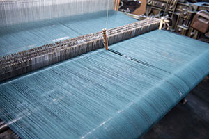 備後節織,備後絣,藍染,柿渋染,墨染,木綿生地,絣,先染め,広島,絣