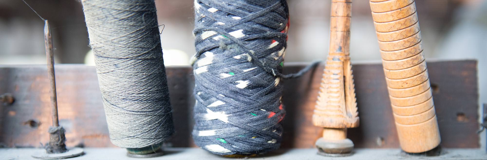 備後節織,備後絣,藍染,柿渋染,墨染,木綿生地,絣,先染め,広島,絣